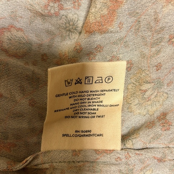 NWT Spell Lady Untamed Button Through Midi in Matcha size small - Picture 16 of 16